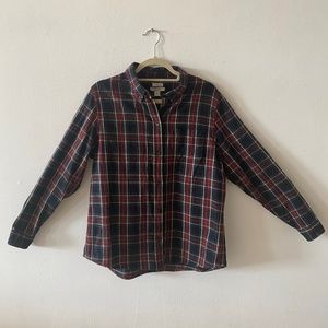 LL Bean Women’s L Scotch Plaid Flannel